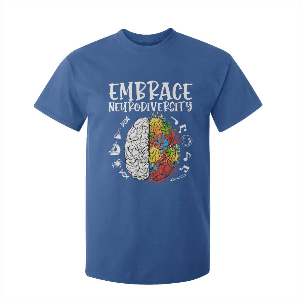 Embrace Neurodiversity T Shirt For Kid Autism ASD ADHD Acceptance Support Love
