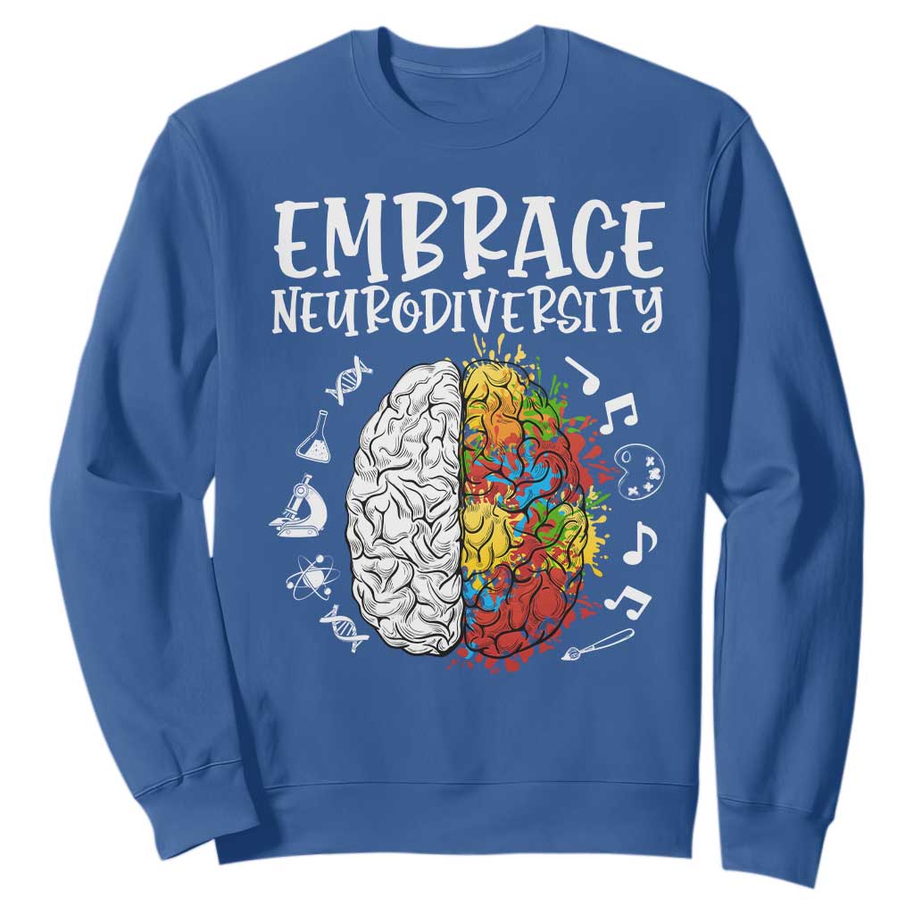 Embrace Neurodiversity Sweatshirt Autism ASD ADHD Acceptance Support Love