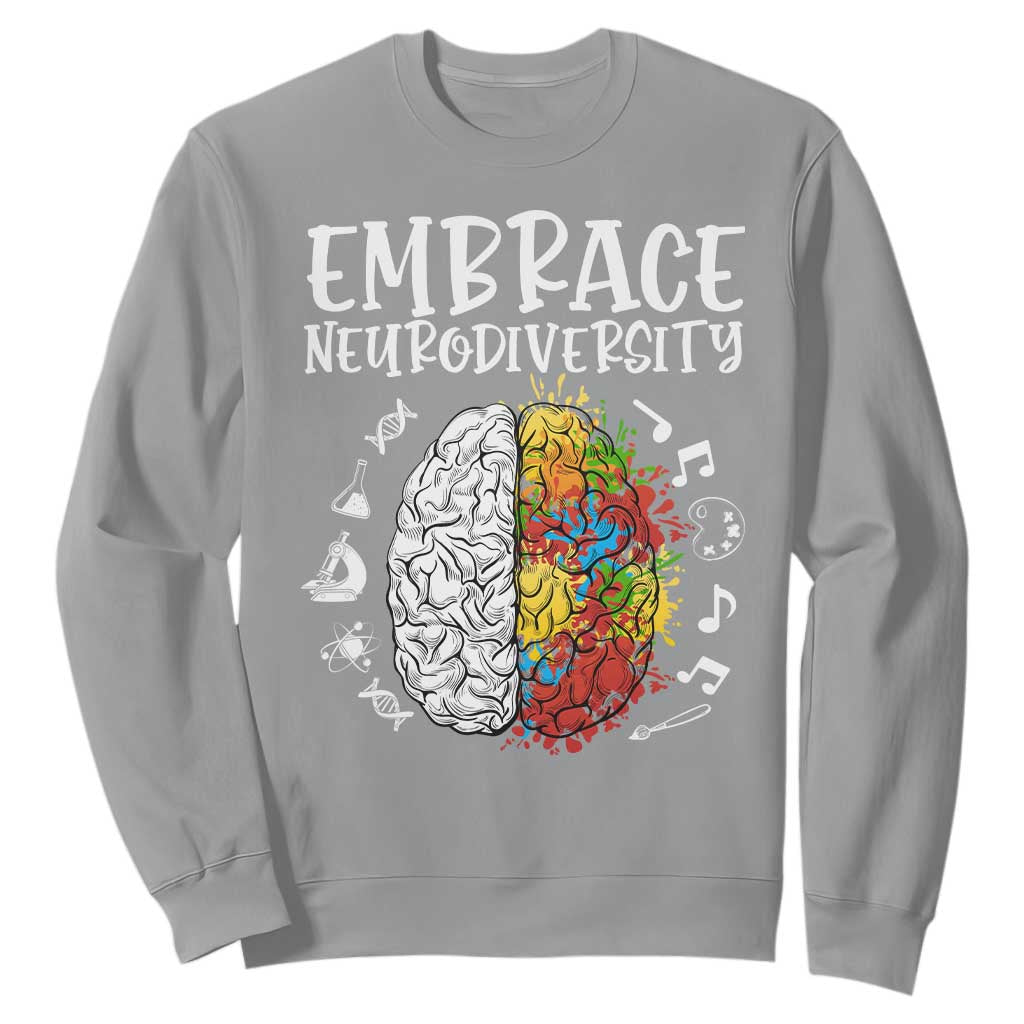 Embrace Neurodiversity Sweatshirt Autism ASD ADHD Acceptance Support Love