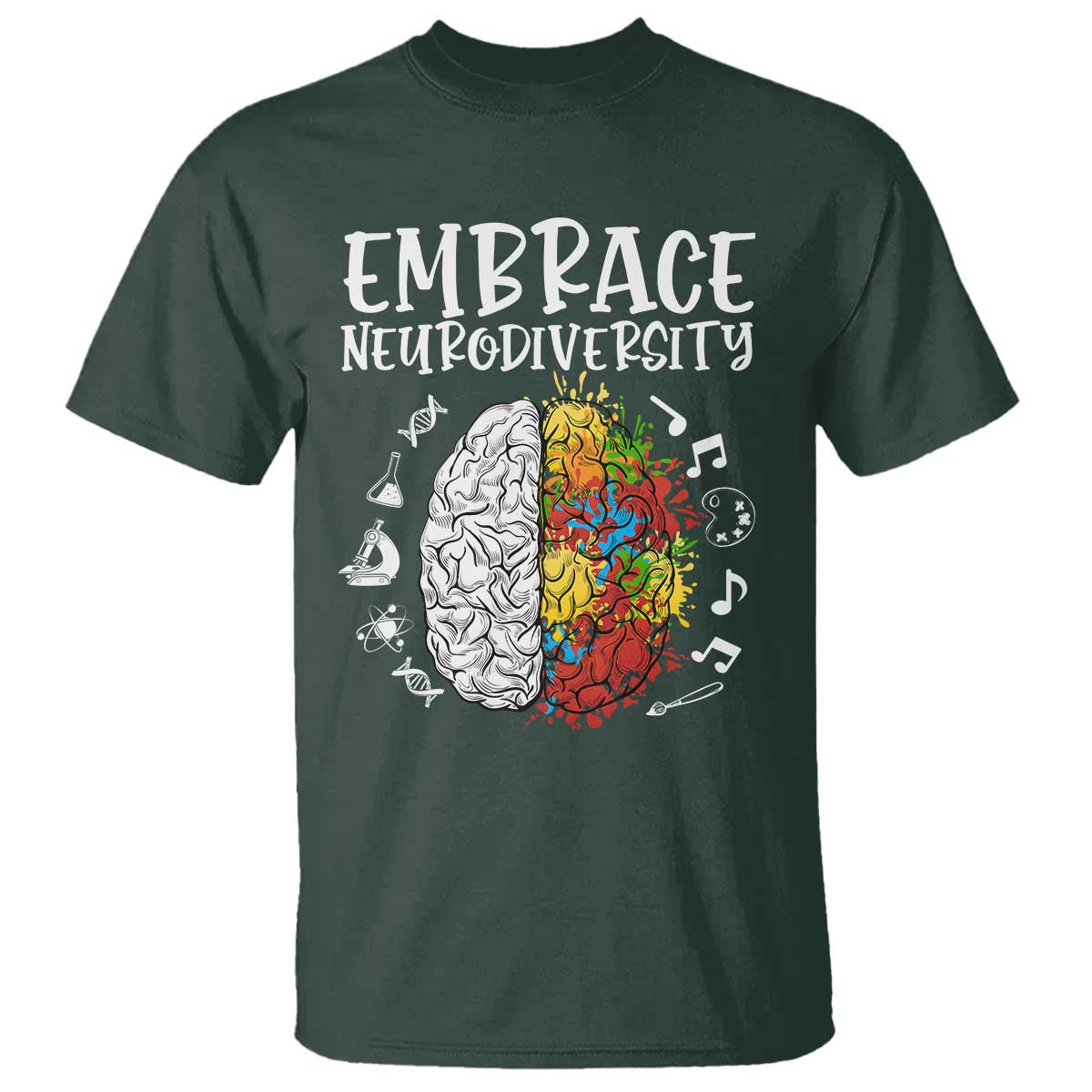 Embrace Neurodiversity T Shirt Autism ASD ADHD Acceptance Support Love