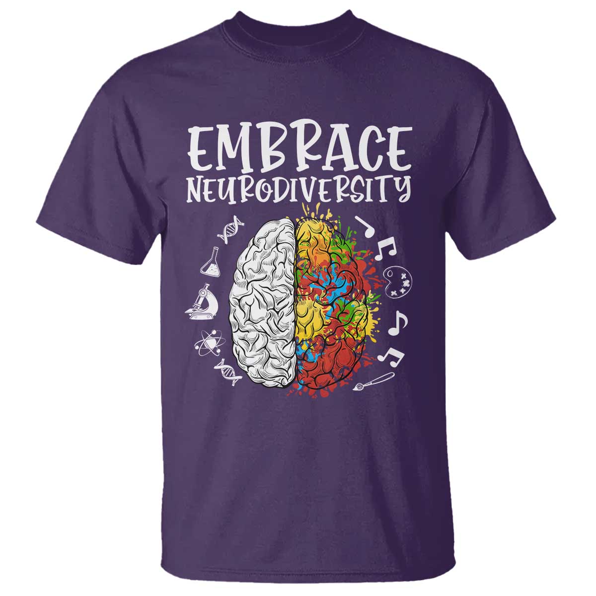 Embrace Neurodiversity T Shirt Autism ASD ADHD Acceptance Support Love