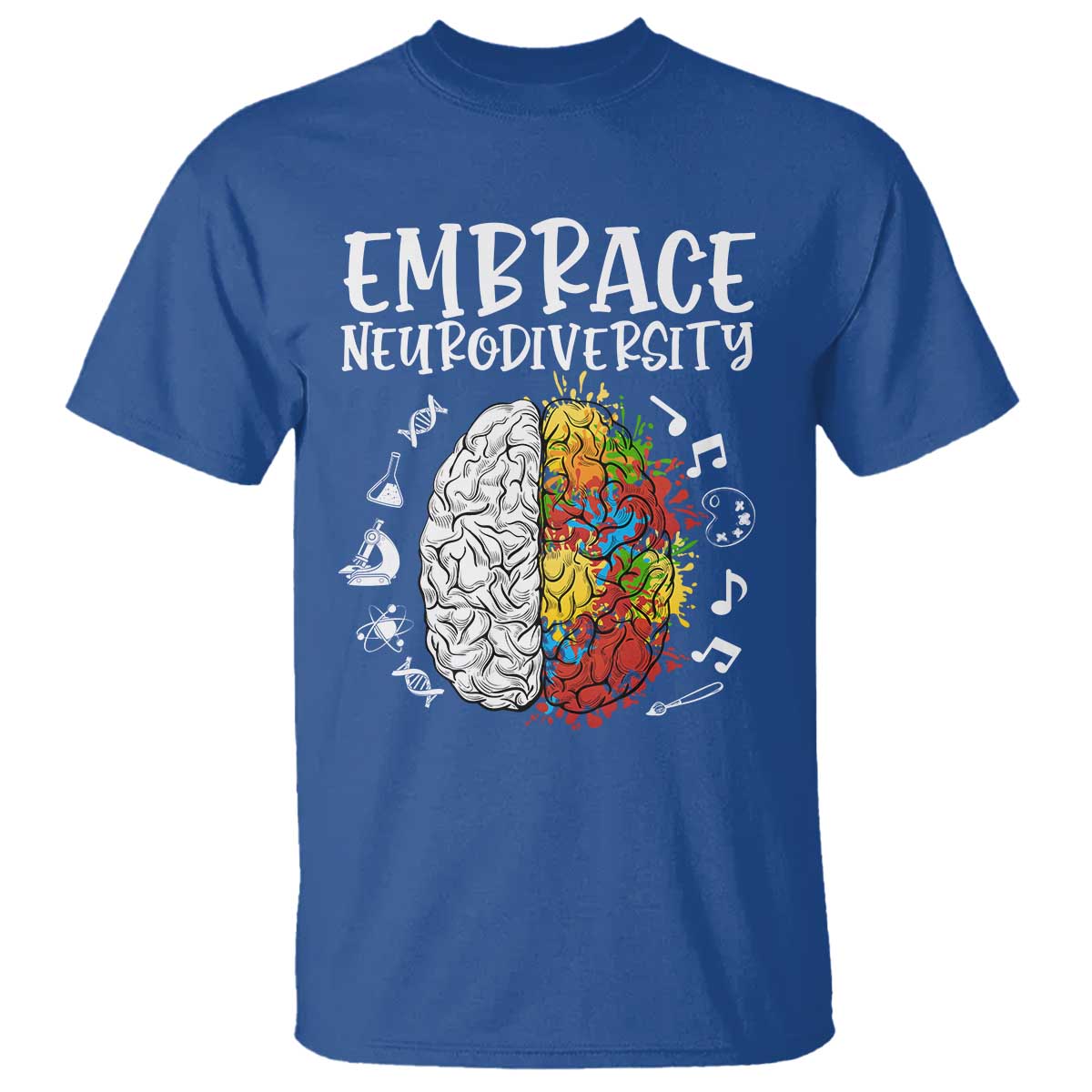 Embrace Neurodiversity T Shirt Autism ASD ADHD Acceptance Support Love