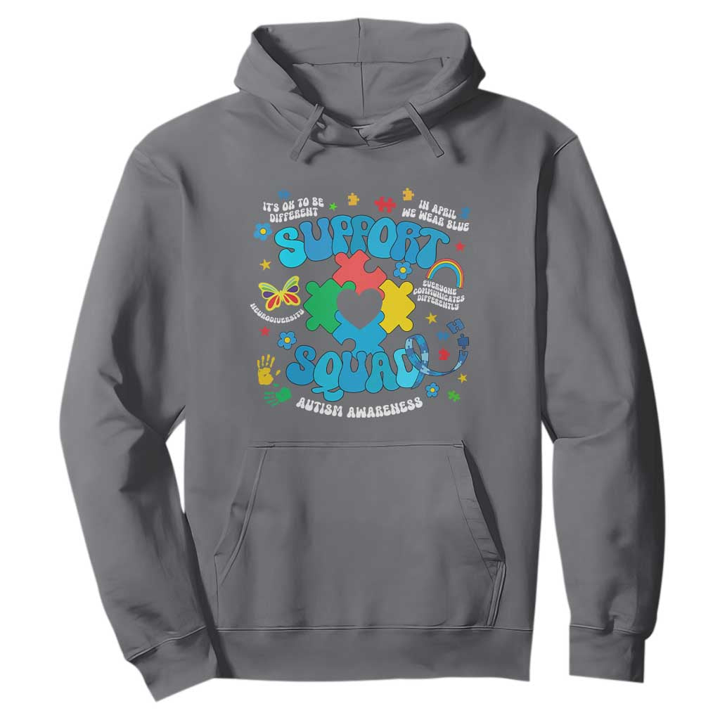 Autism Support Support Squad Hoodie In April We Wear Blue