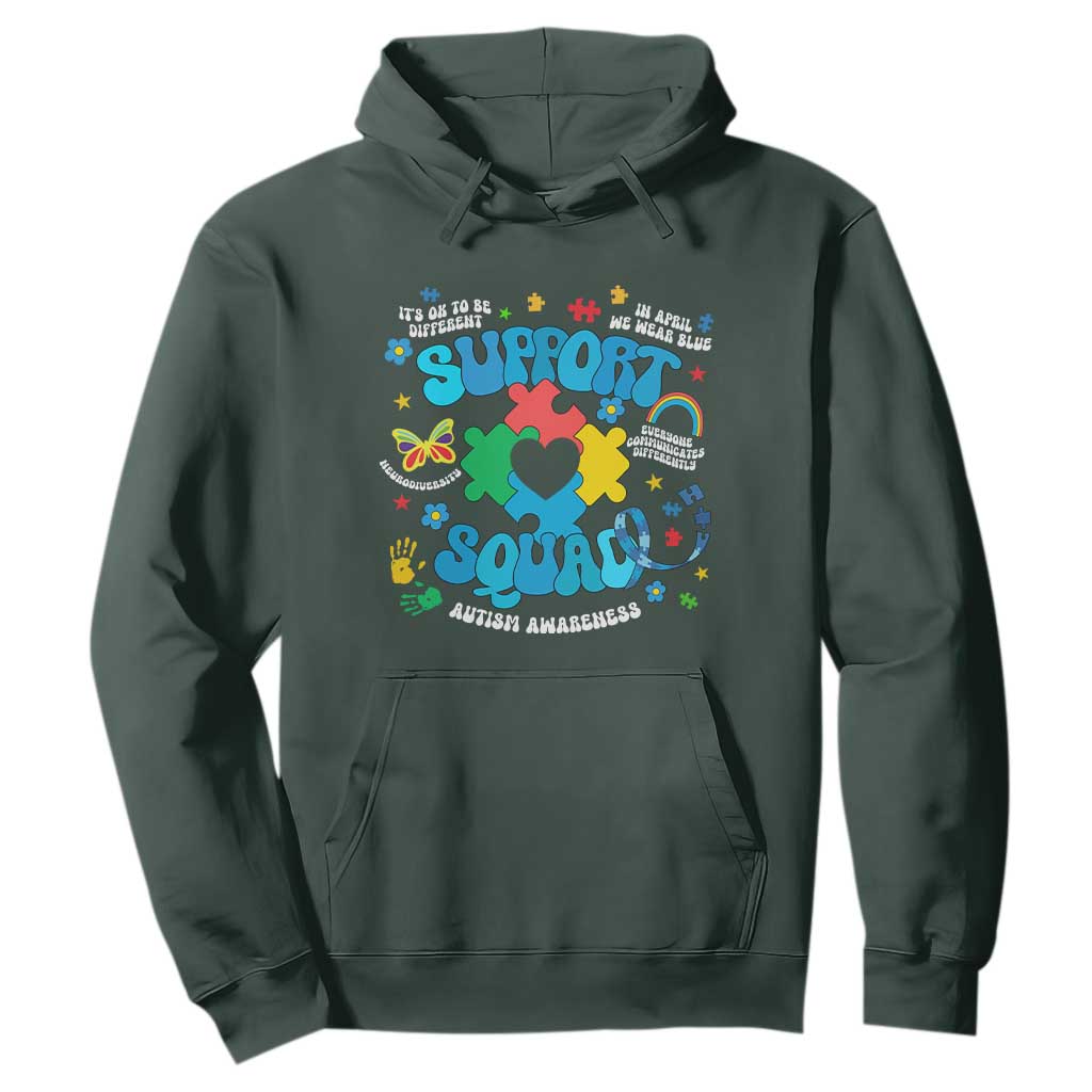 Autism Support Support Squad Hoodie In April We Wear Blue