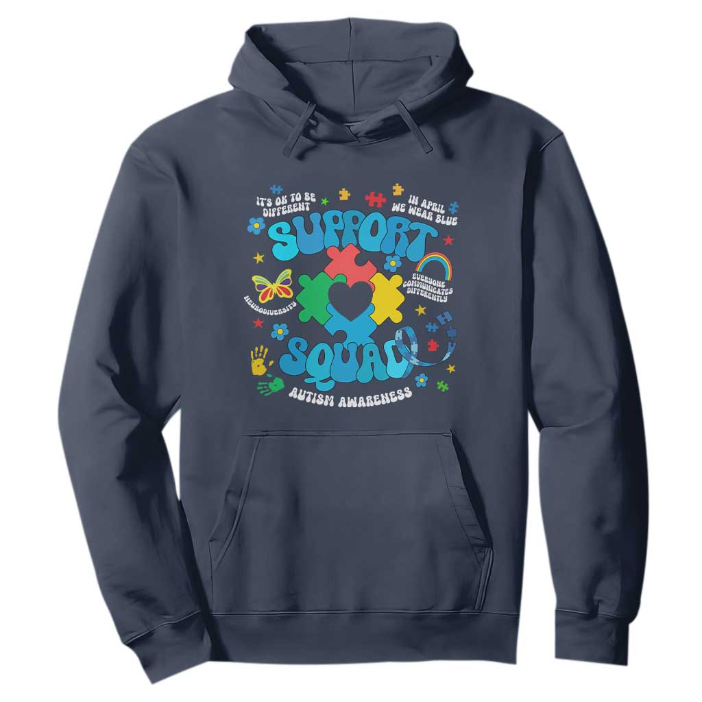 Autism Support Support Squad Hoodie In April We Wear Blue