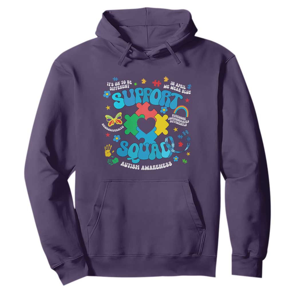 Autism Support Support Squad Hoodie In April We Wear Blue