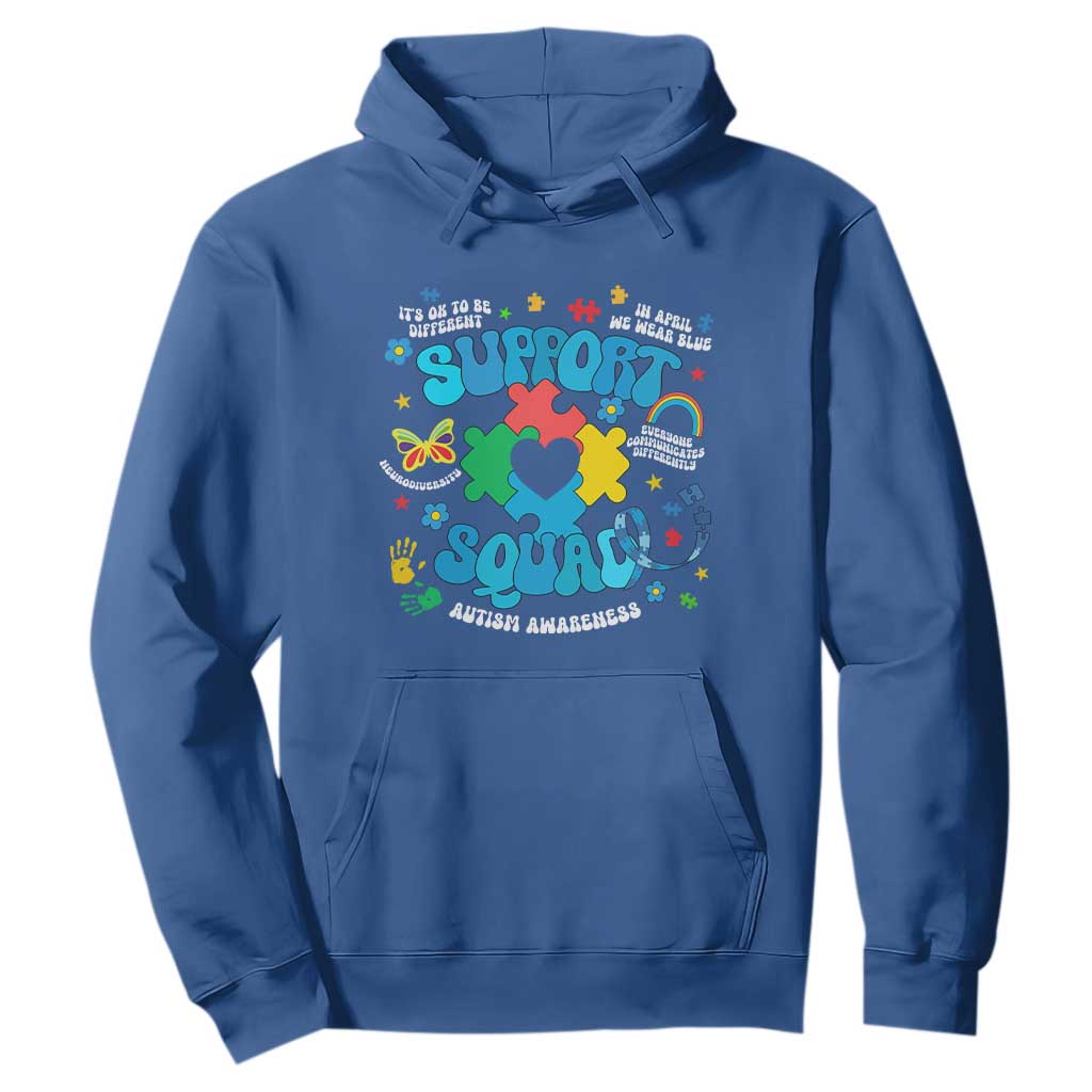 Autism Support Support Squad Hoodie In April We Wear Blue