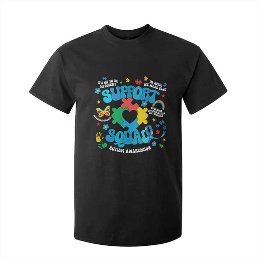 Autism Support Support Squad T Shirt For Kid In April We Wear Blue