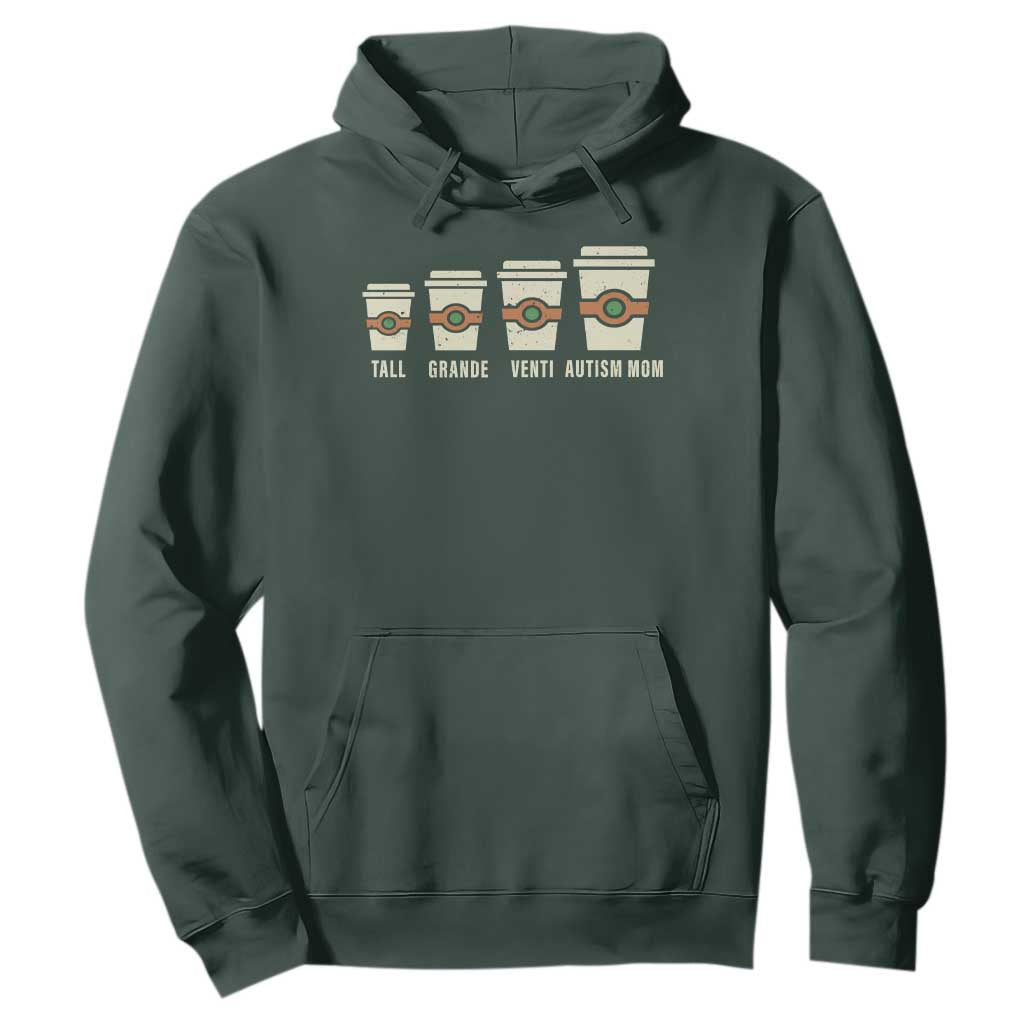 Funny Autism Mom Hoodie Coffee Support Autistic