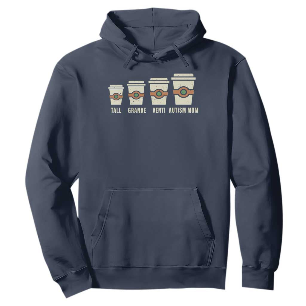 Funny Autism Mom Hoodie Coffee Support Autistic