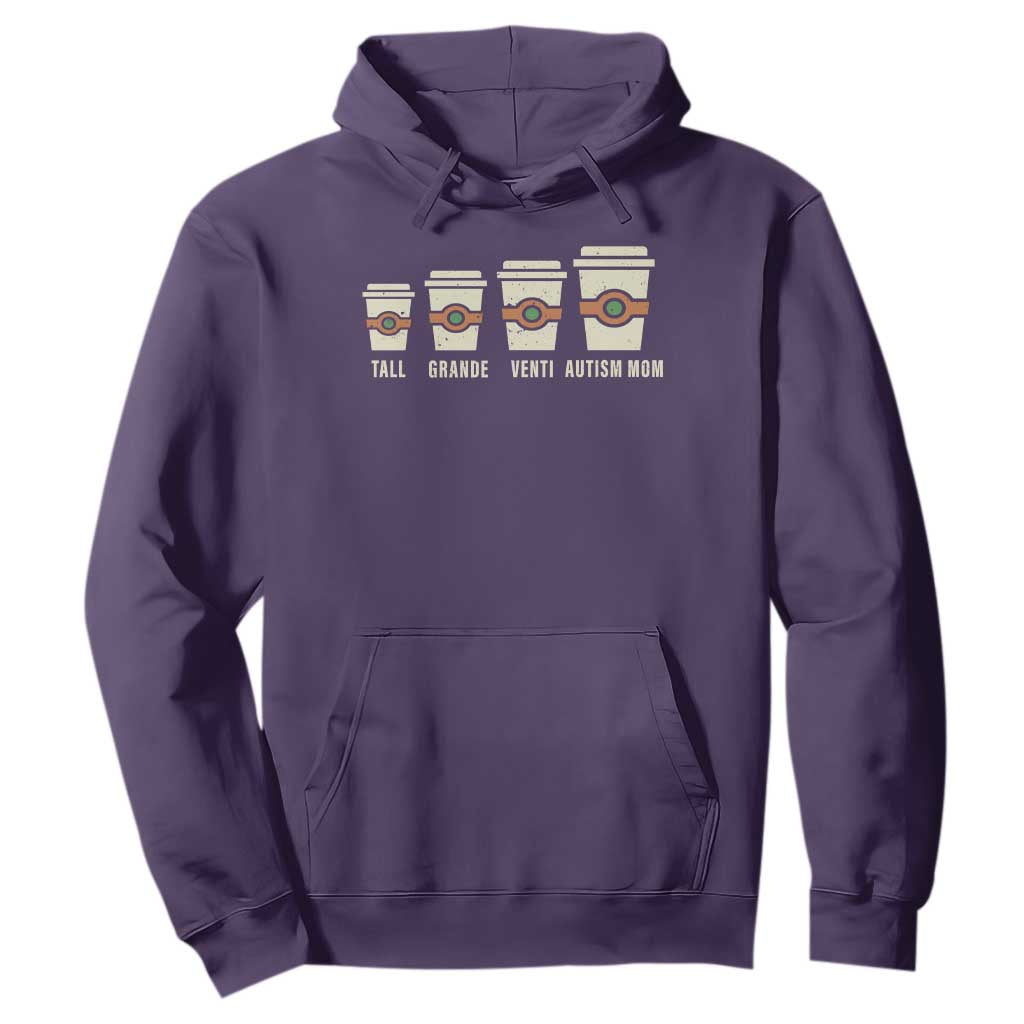 Funny Autism Mom Hoodie Coffee Support Autistic