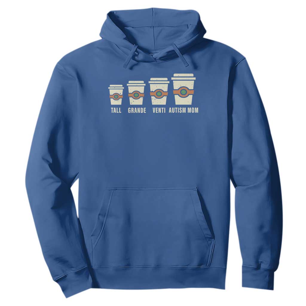 Funny Autism Mom Hoodie Coffee Support Autistic