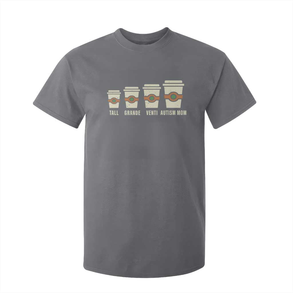 Funny Autism Mom T Shirt For Kid Coffee Support Autistic