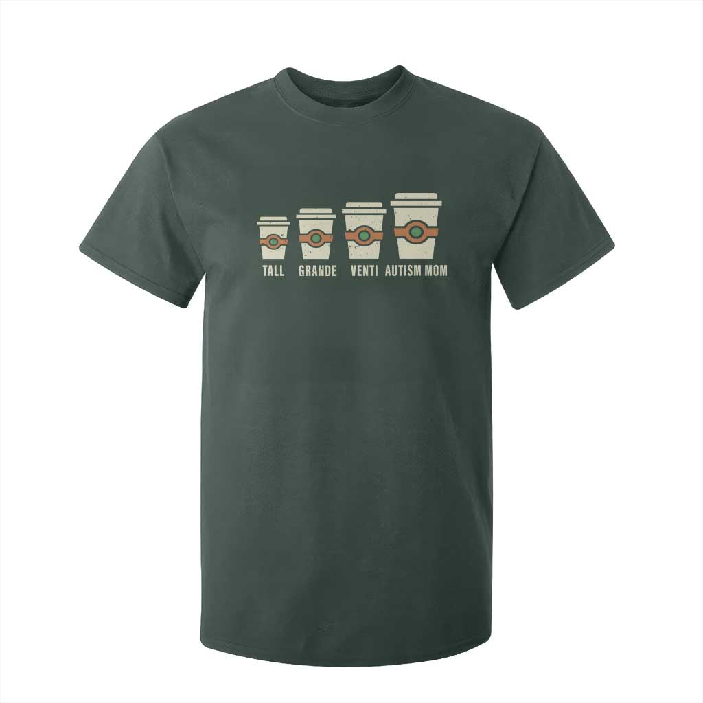 Funny Autism Mom T Shirt For Kid Coffee Support Autistic
