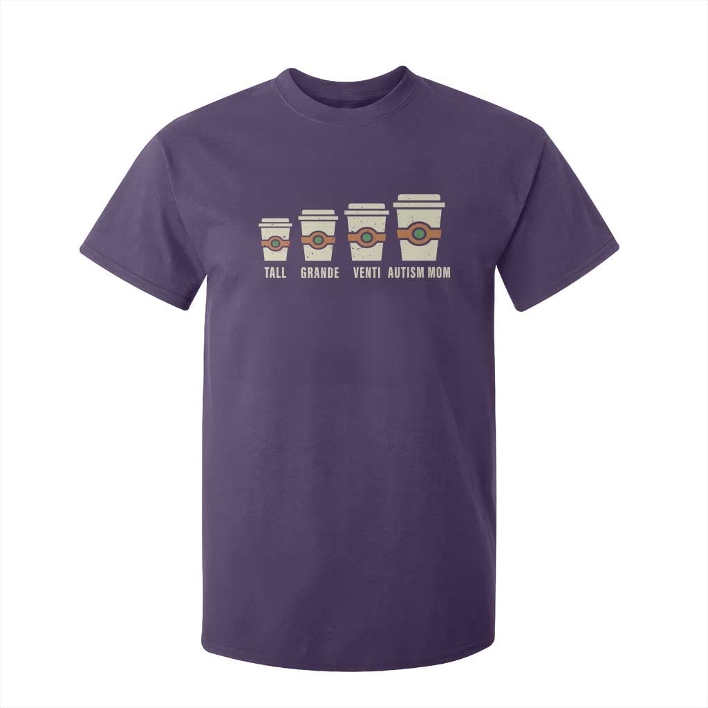 Funny Autism Mom T Shirt For Kid Coffee Support Autistic