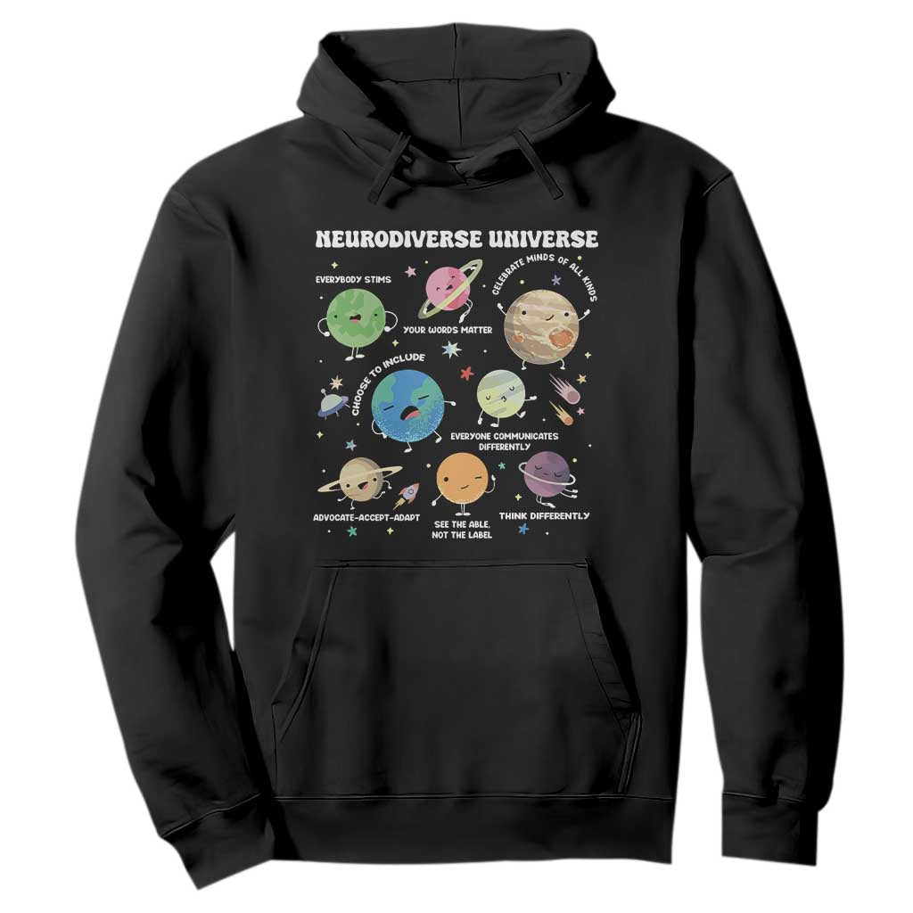 Neurodiverse Universe Hoodie Autism ASD ADHD Neurodiversity Sped Teacher