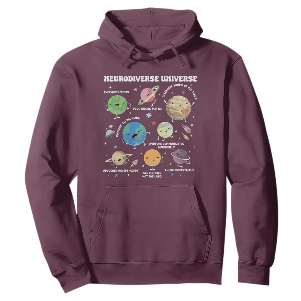 Neurodiverse Universe Hoodie Autism ASD ADHD Neurodiversity Sped Teacher