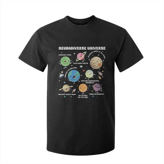 Neurodiverse Universe T Shirt For Kid Autism ASD ADHD Neurodiversity Sped Teacher