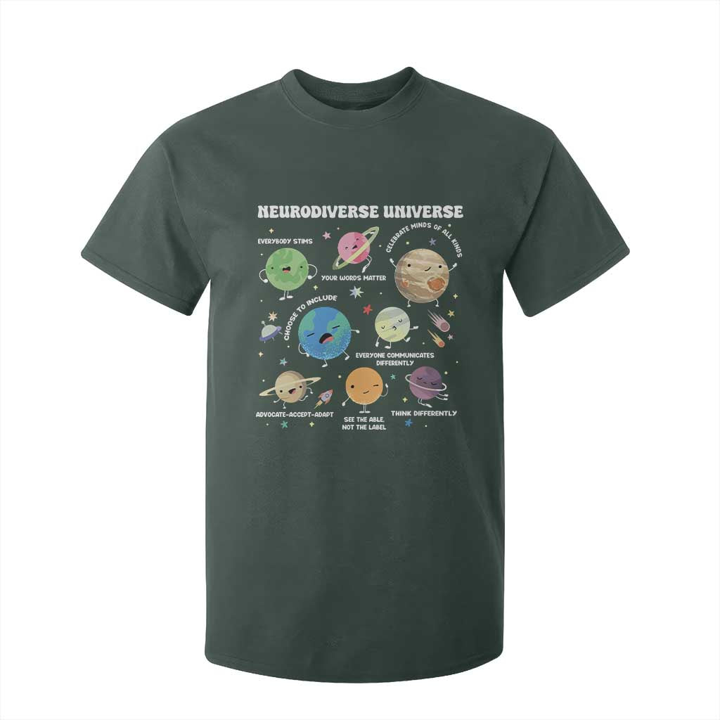 Neurodiverse Universe T Shirt For Kid Autism ASD ADHD Neurodiversity Sped Teacher