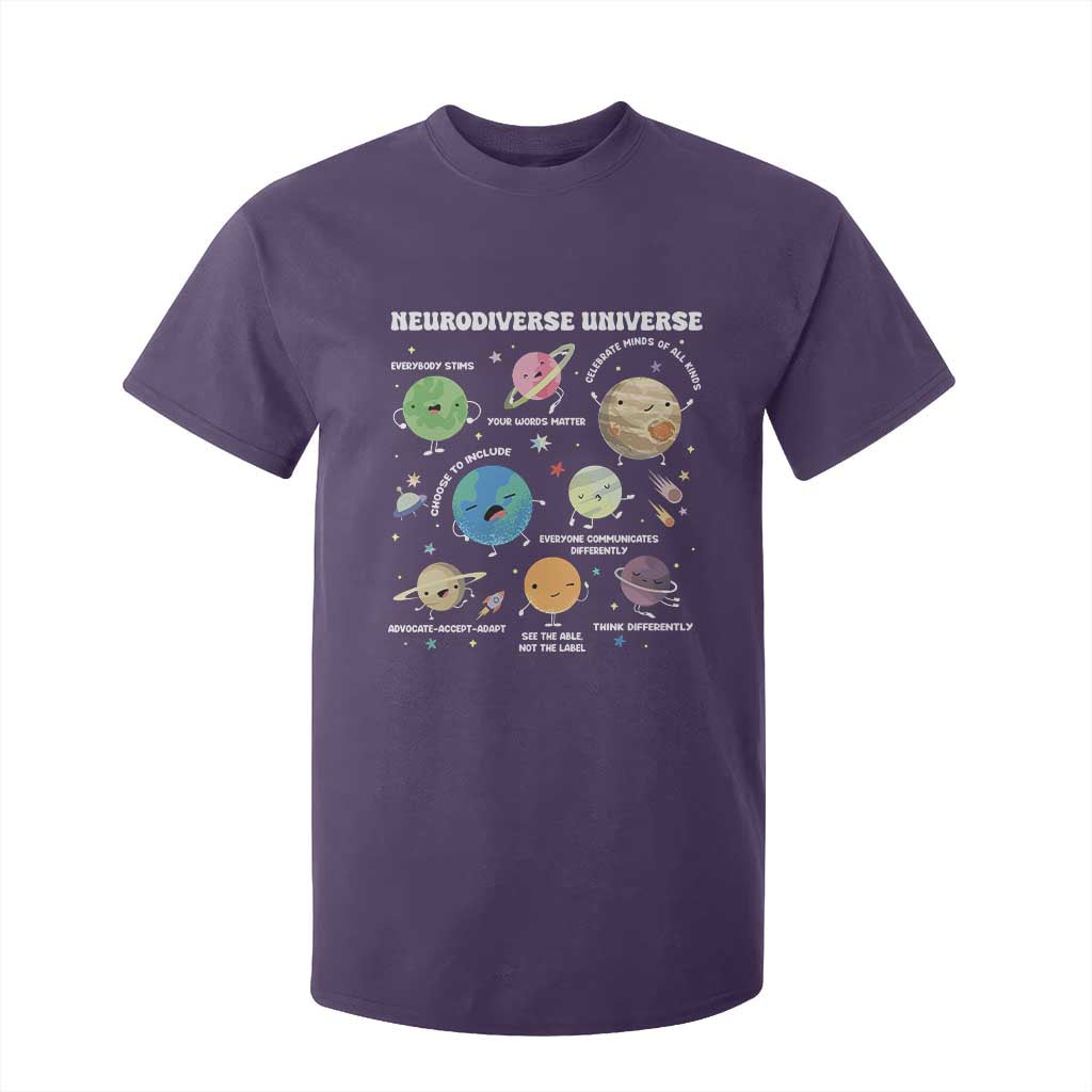 Neurodiverse Universe T Shirt For Kid Autism ASD ADHD Neurodiversity Sped Teacher