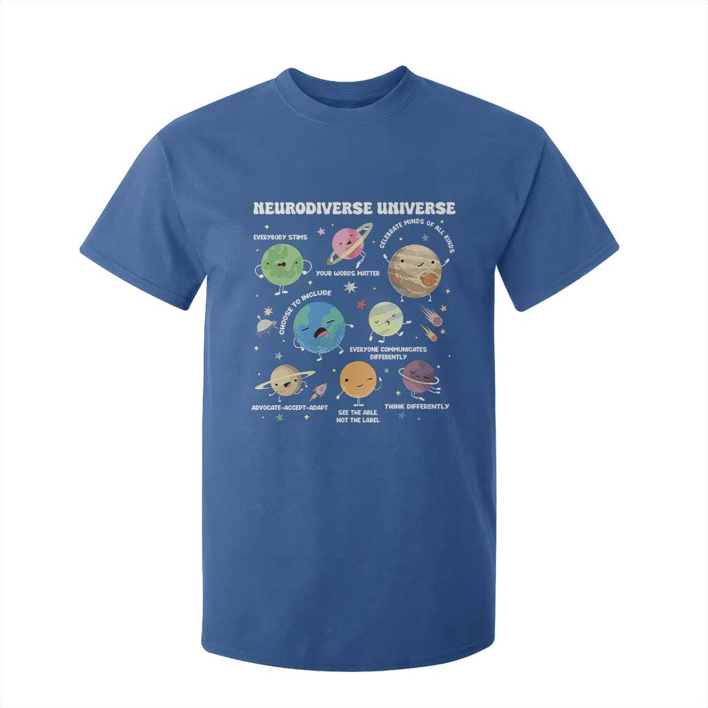 Neurodiverse Universe T Shirt For Kid Autism ASD ADHD Neurodiversity Sped Teacher