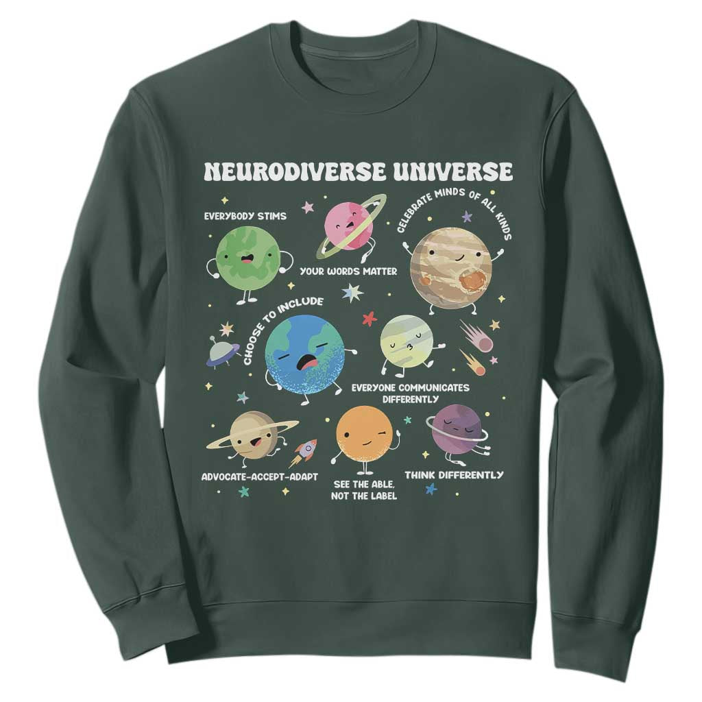 Neurodiverse Universe Sweatshirt Autism ASD ADHD Neurodiversity Sped Teacher