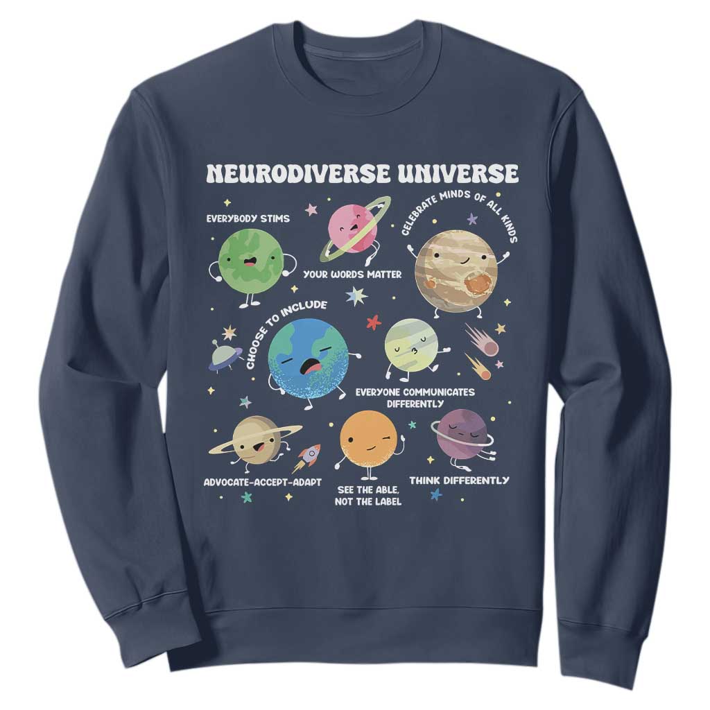 Neurodiverse Universe Sweatshirt Autism ASD ADHD Neurodiversity Sped Teacher