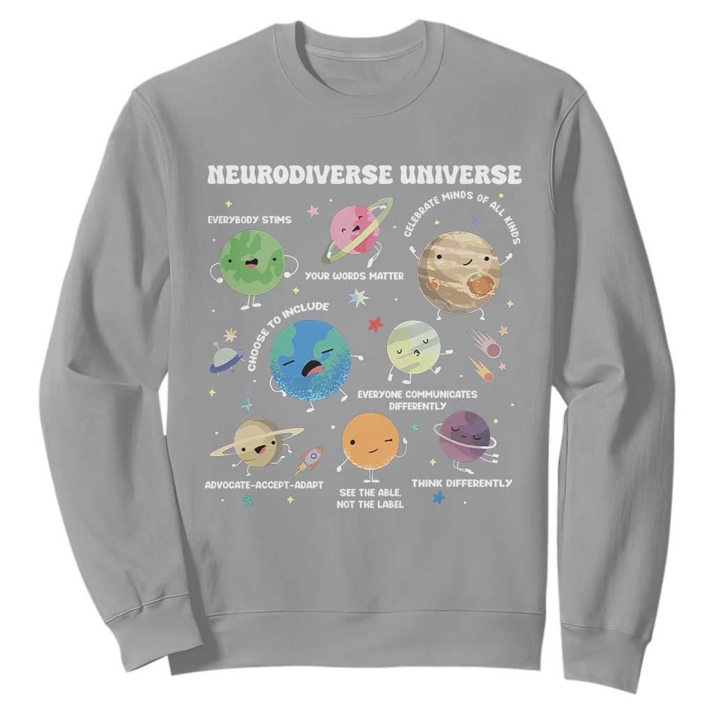 Neurodiverse Universe Sweatshirt Autism ASD ADHD Neurodiversity Sped Teacher