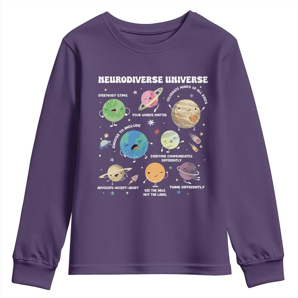 Neurodiverse Universe Youth Sweatshirt Autism ASD ADHD Neurodiversity Sped Teacher
