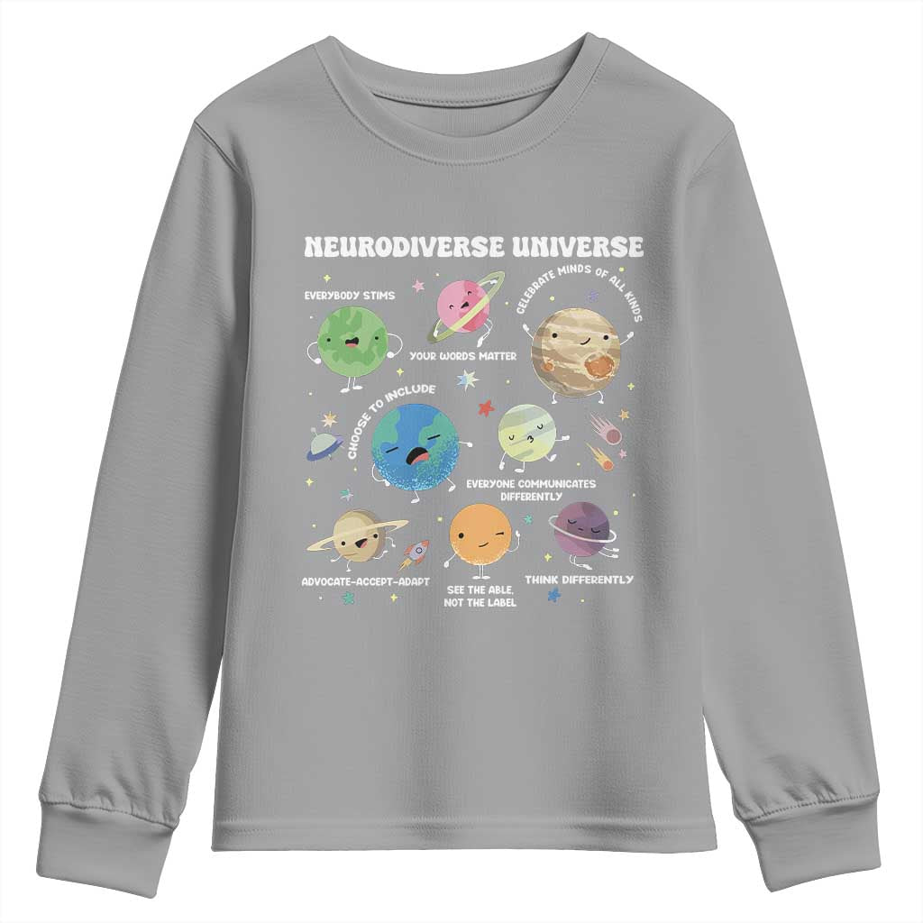 Neurodiverse Universe Youth Sweatshirt Autism ASD ADHD Neurodiversity Sped Teacher