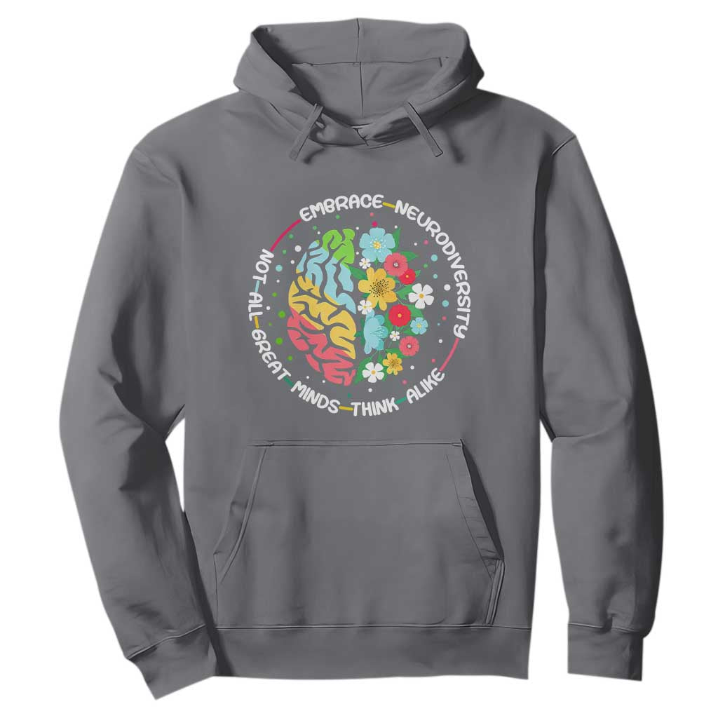 Embrace Neurodiversity Hoodie Neurodiverse Brain Autism ADHD Autistic