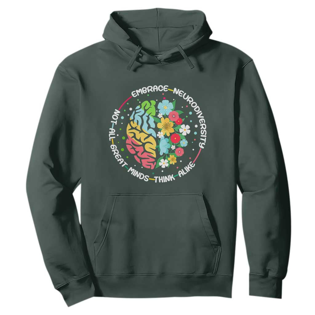 Embrace Neurodiversity Hoodie Neurodiverse Brain Autism ADHD Autistic