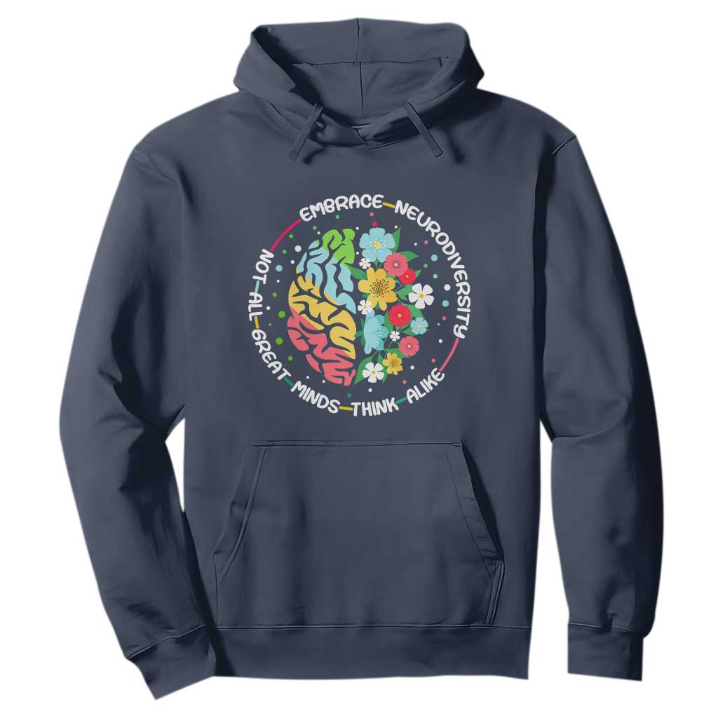 Embrace Neurodiversity Hoodie Neurodiverse Brain Autism ADHD Autistic