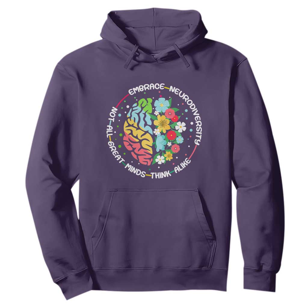Embrace Neurodiversity Hoodie Neurodiverse Brain Autism ADHD Autistic