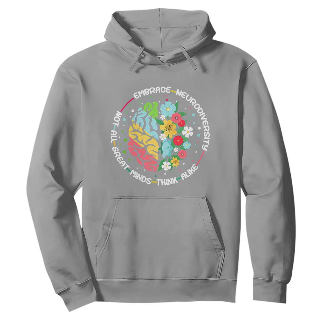 Embrace Neurodiversity Hoodie Neurodiverse Brain Autism ADHD Autistic