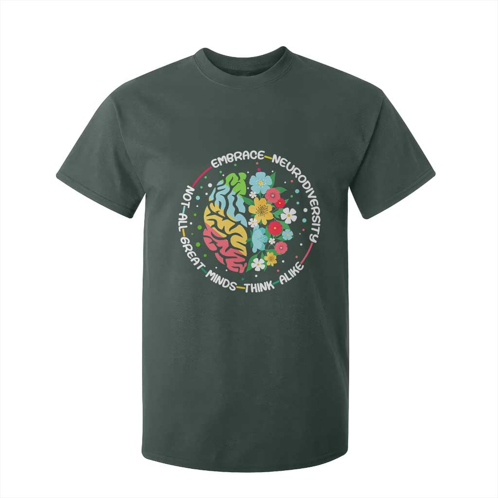 Embrace Neurodiversity T Shirt For Kid Neurodiverse Brain Autism ADHD Autistic