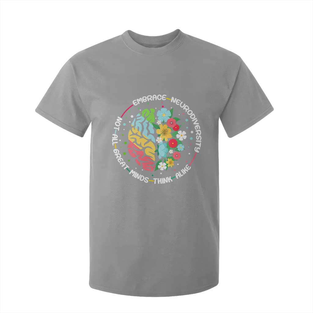Embrace Neurodiversity T Shirt For Kid Neurodiverse Brain Autism ADHD Autistic