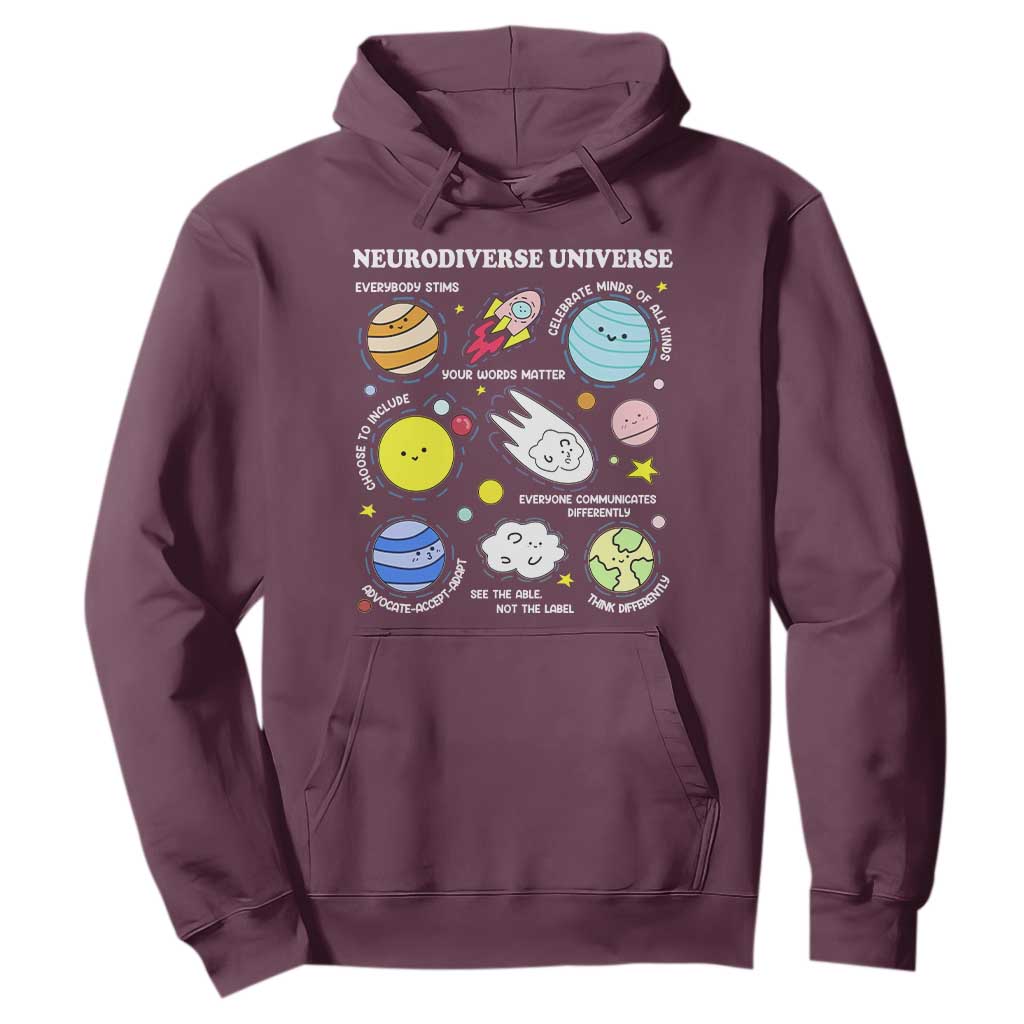 Neurodiverse Universe Hoodie Autism ADHD ASD Neurodiversity