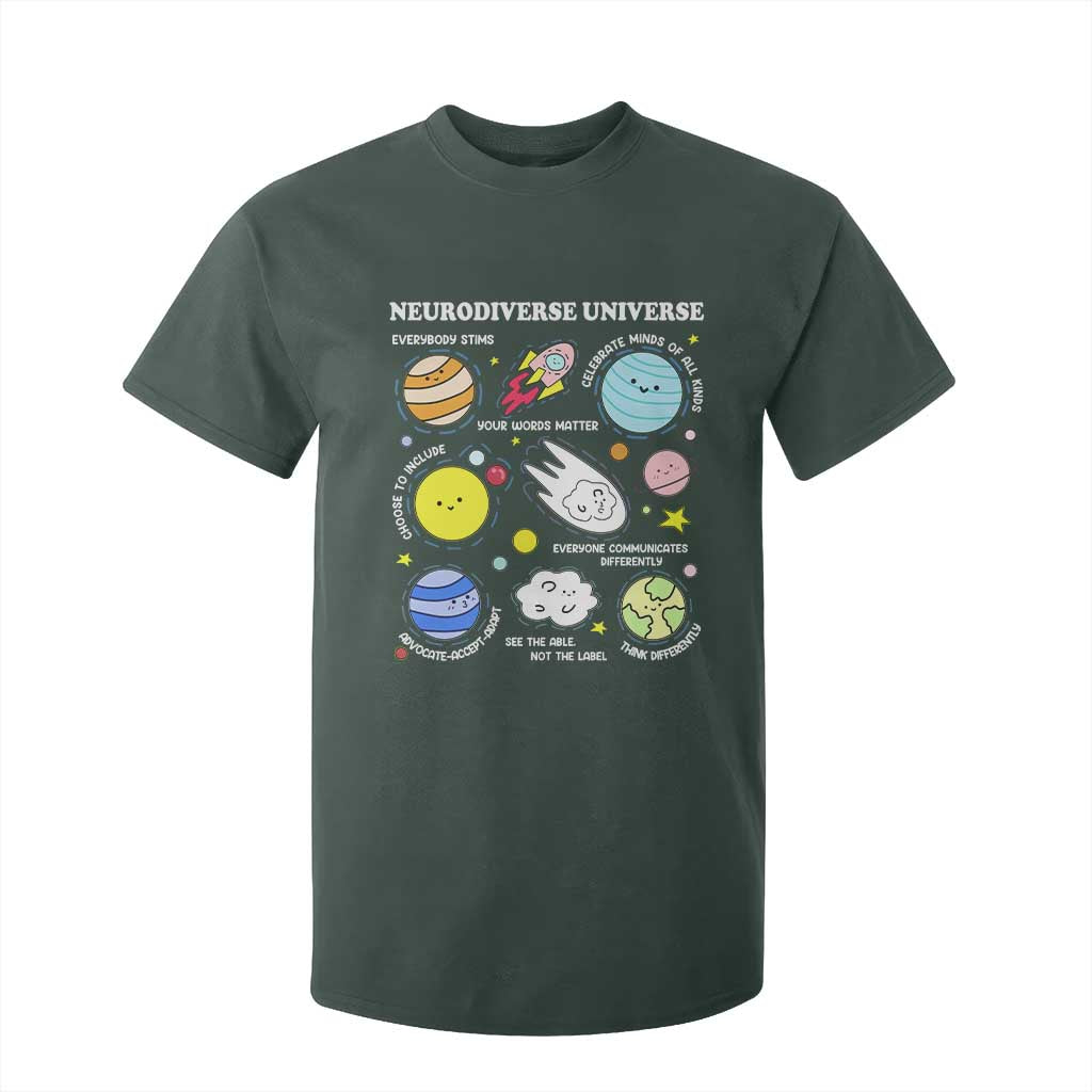 Neurodiverse Universe T Shirt For Kid Autism ADHD ASD Neurodiversity