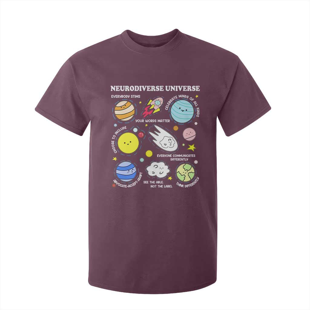 Neurodiverse Universe T Shirt For Kid Autism ADHD ASD Neurodiversity