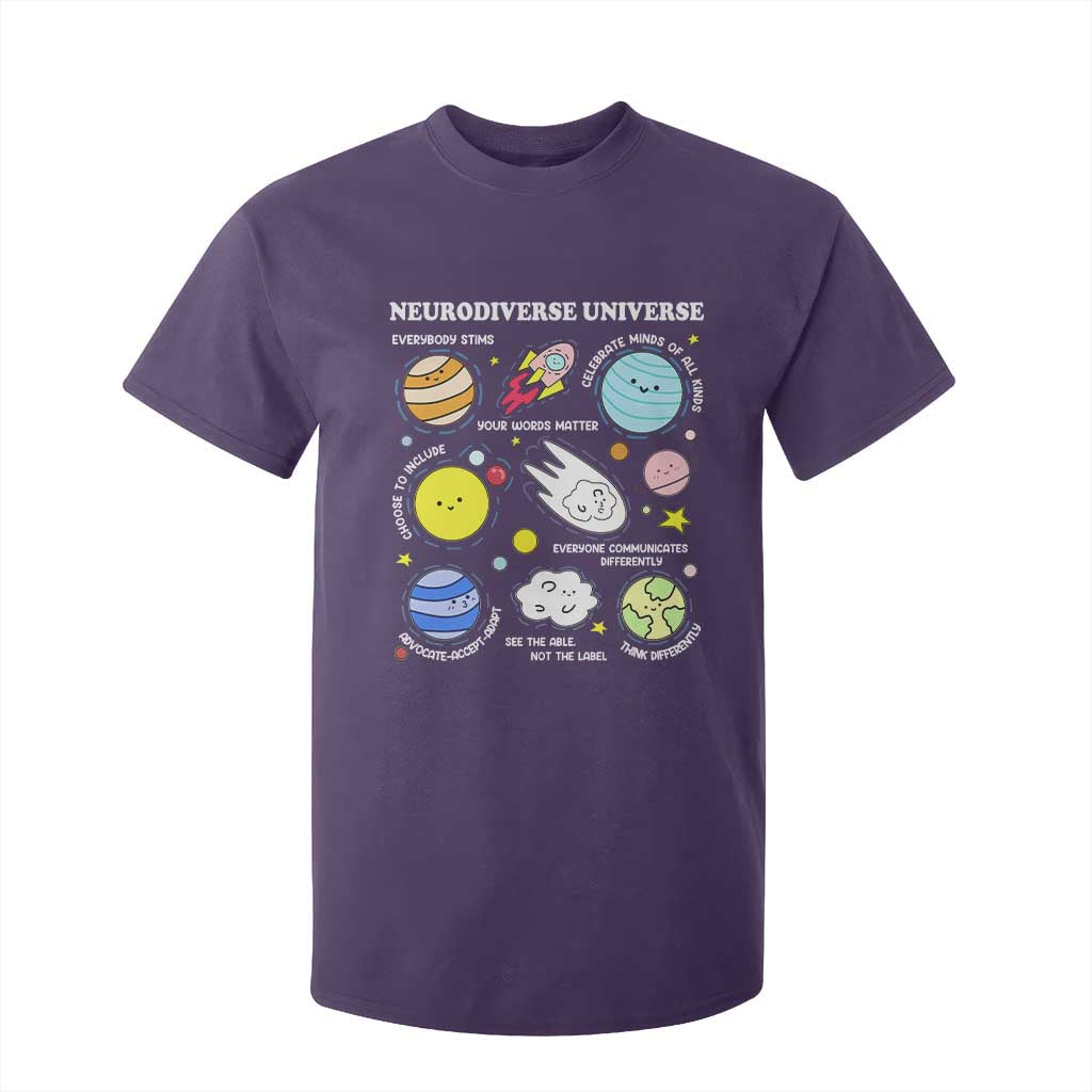 Neurodiverse Universe T Shirt For Kid Autism ADHD ASD Neurodiversity