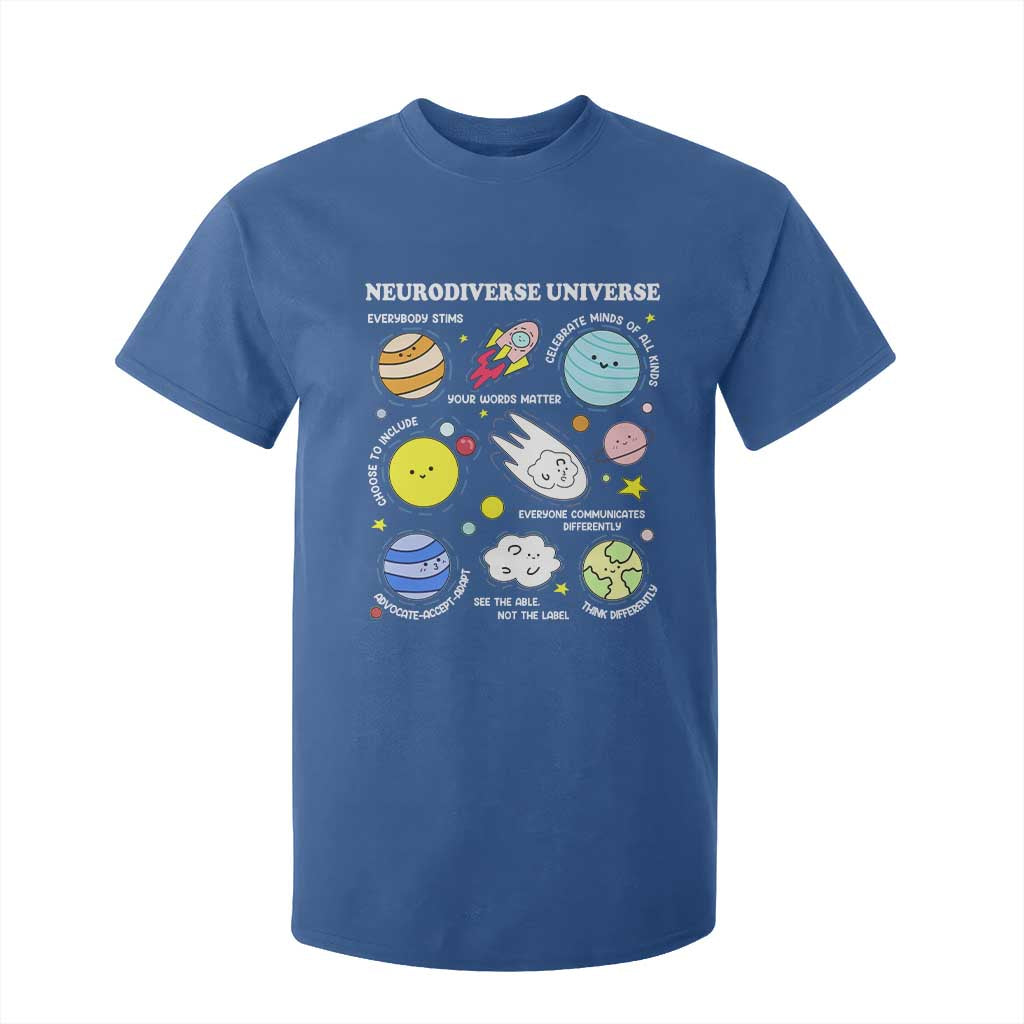 Neurodiverse Universe T Shirt For Kid Autism ADHD ASD Neurodiversity