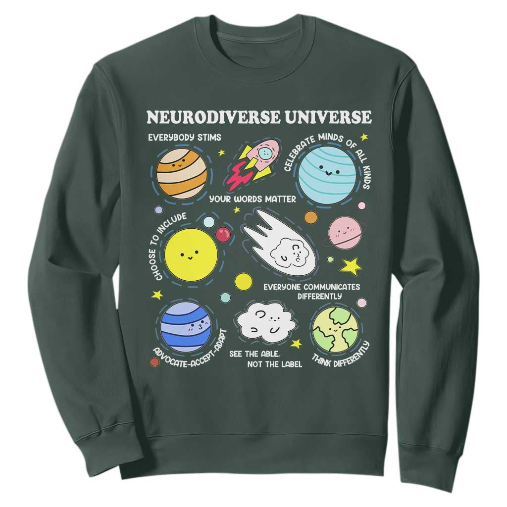 Neurodiverse Universe Sweatshirt Autism ADHD ASD Neurodiversity
