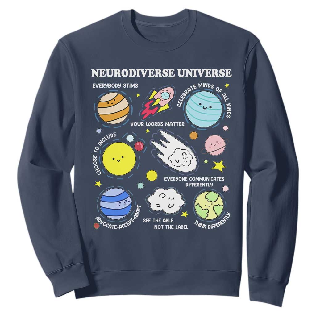 Neurodiverse Universe Sweatshirt Autism ADHD ASD Neurodiversity