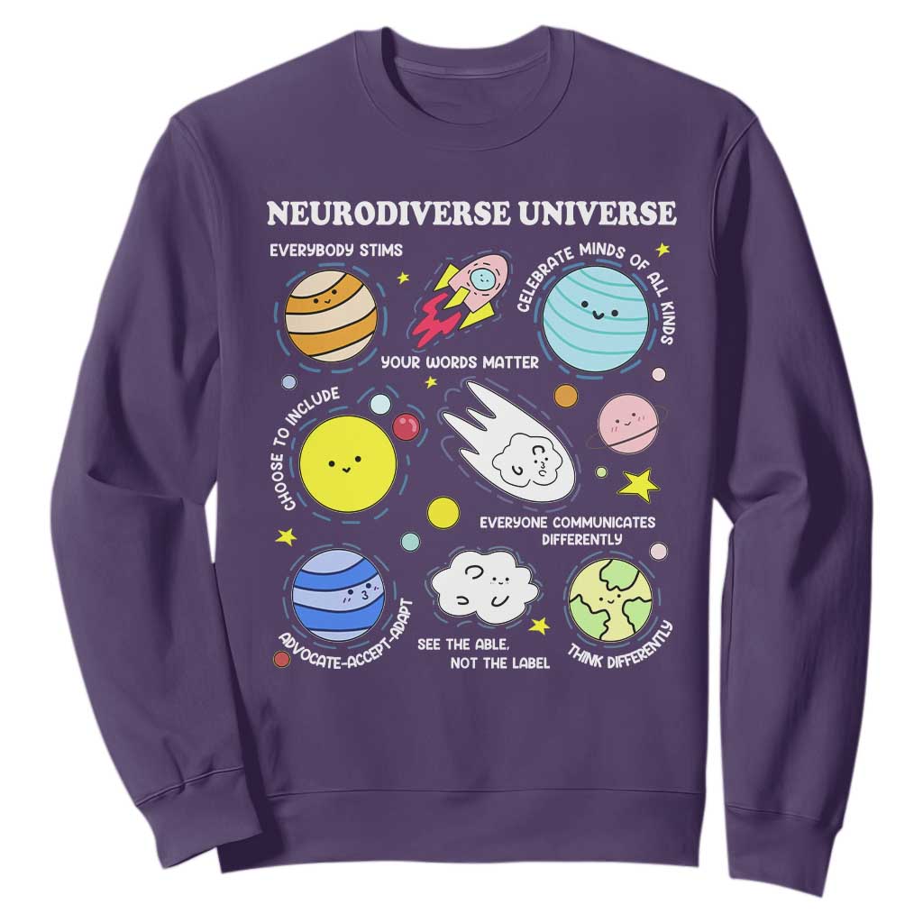 Neurodiverse Universe Sweatshirt Autism ADHD ASD Neurodiversity