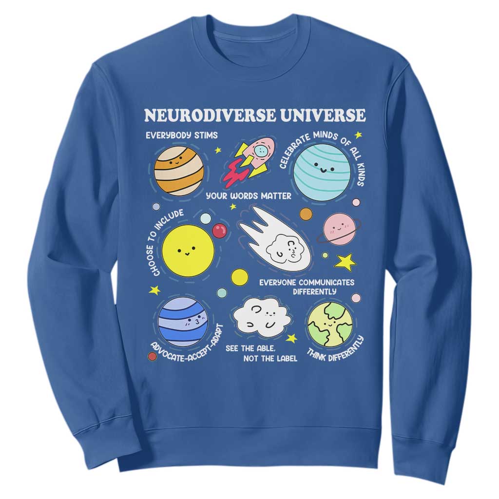 Neurodiverse Universe Sweatshirt Autism ADHD ASD Neurodiversity