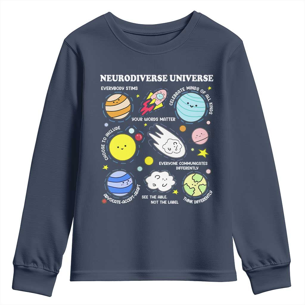 Neurodiverse Universe Youth Sweatshirt Autism ADHD ASD Neurodiversity