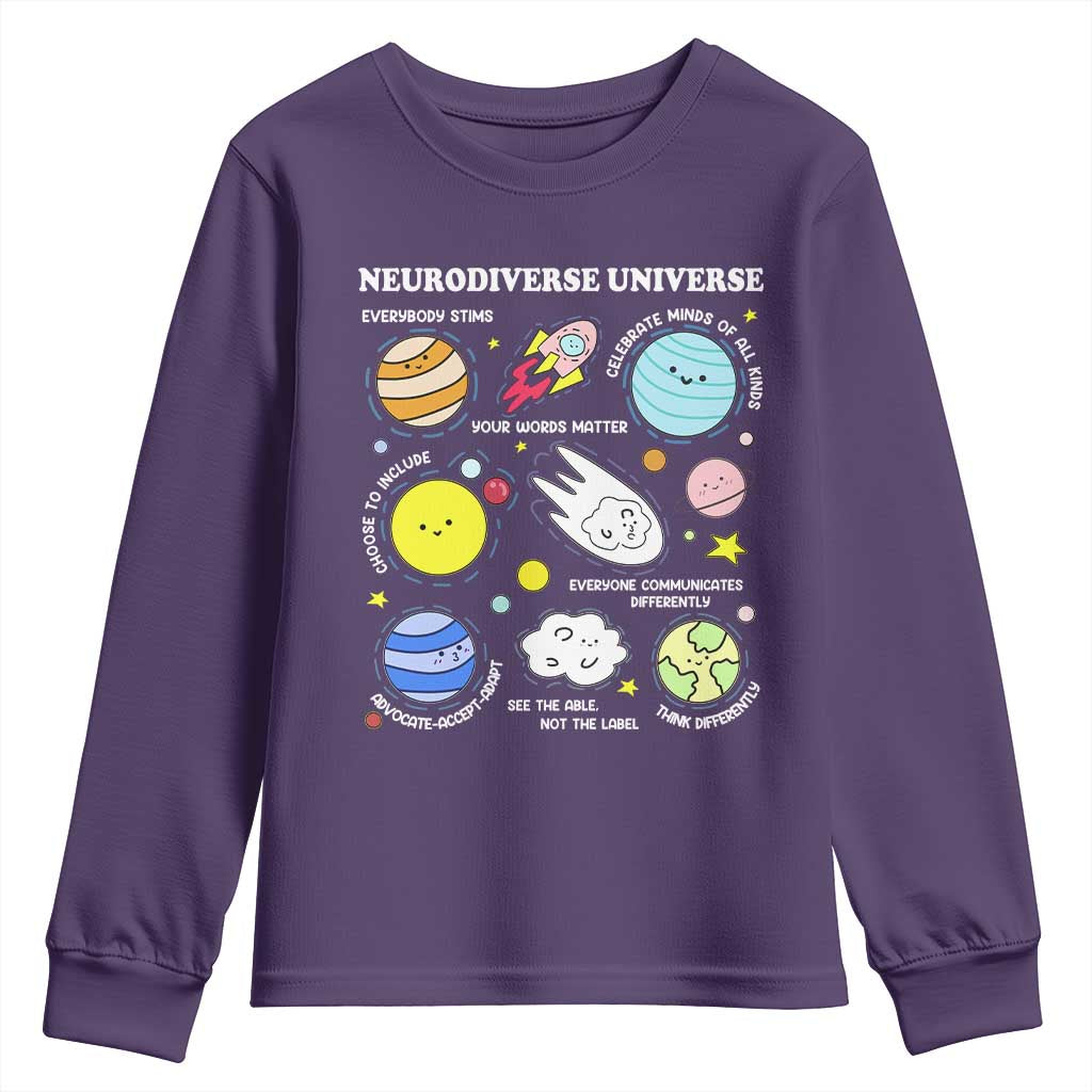 Neurodiverse Universe Youth Sweatshirt Autism ADHD ASD Neurodiversity