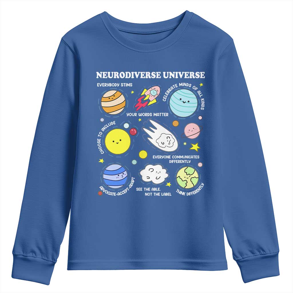 Neurodiverse Universe Youth Sweatshirt Autism ADHD ASD Neurodiversity