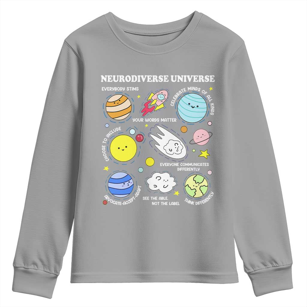 Neurodiverse Universe Youth Sweatshirt Autism ADHD ASD Neurodiversity